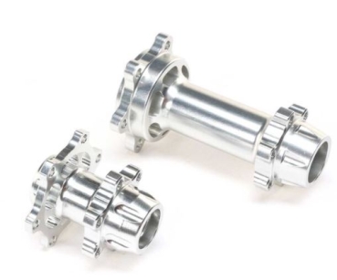 LOS362005 Promoto Alu Hub-Set silver vorne+hinten